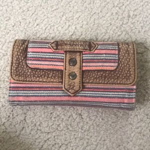 Striped Roxy Wallet